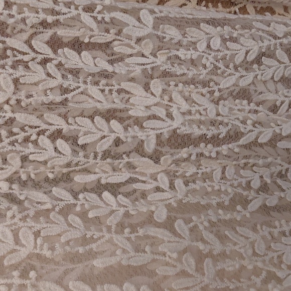 DISTURBIA UK20 US16 EVANGELINE LACE KIMONO CREAM SHEER FOLIAGE - Picture 7 of 13